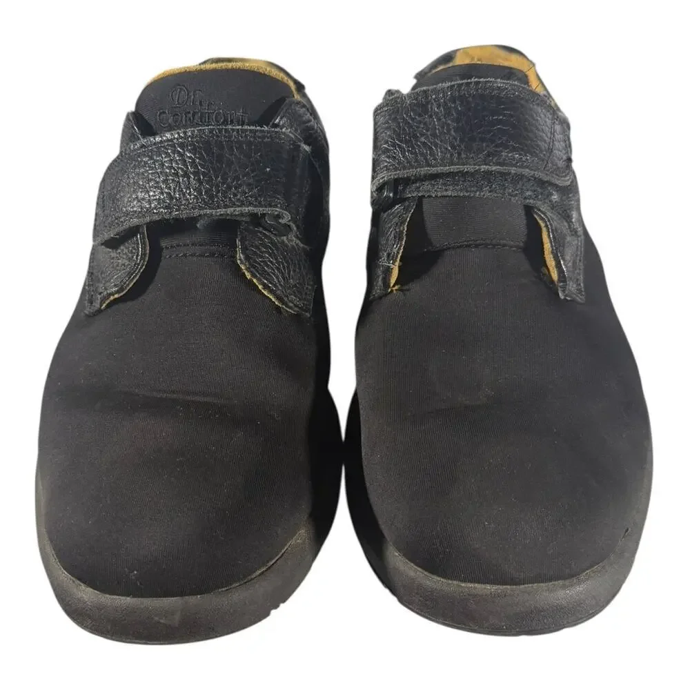 Dr. Comfort Brian X-Depth 6910 Black Leather Stretch Orthotic Men’s Shoes 9.5 XW